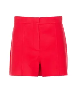 Шерстяные короткие шорты Sportmax, красный