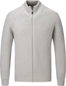 Мужской кардиган Maiyifu-GJ с молнией, легкий, теплый, с длинными рукавами, slim fit, вязаный, ребристый