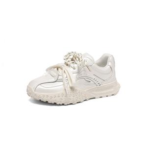 JEANSWEST Женские низкие повседневные туфли бежевые, цвет Beige