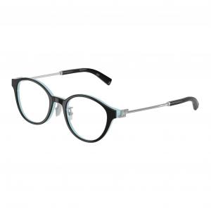 TIFFANY & CO. Металлическая круглая оправа для очков женская черная, Black