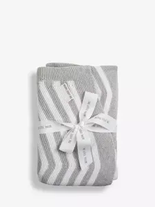 Детское одеяло The Little Tailor Chevron Knitted, Grey, серый