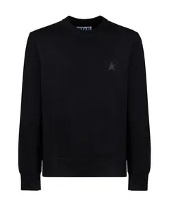 Черная толстовка со звездой Golden Goose, черный