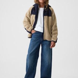 Куртка из шерпы с капюшоном Gap, синий