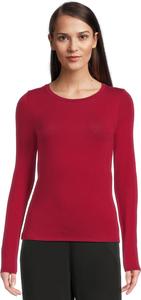 Женская прозрачная трикотажная футболка с круглым вырезом и длинными рукавами Eileen Fisher, Ruby