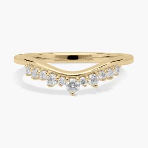 Кольцо с изогнутым краем в виде тиары, из желтого золота 14 карат Blue Nile