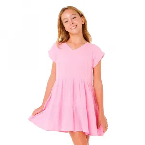 Платье с коротким рукавом Rip Curl Premium Surf, розовый