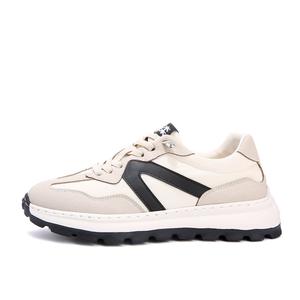 Mulinsen Дышащие и легкие женские кэжуал лоу-топсы бежево-черные, цвет Beige Black