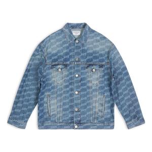 Куртка bb monogram large fit jacket 'blue' Balenciaga, синий