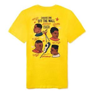 Футболка Vans Michael Pevory Retro Printing Short Sleeve Couple Style Yellow VN0A4RP785W, желтый