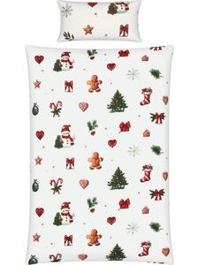 Erwin Müller Роскошное фланелевое постельное белье белого цвета