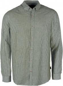 Рубашка на пуговицах классического кроя INDICODE, хаки