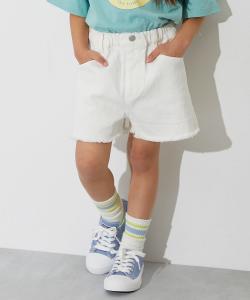 Джинсовые шорты, брюки и полубрюки из ткани Raku Denim с химической обработкой, бахромой, весна/лето 2015.