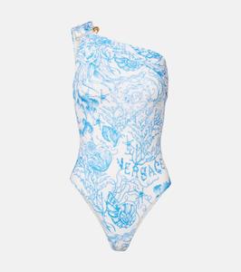 Купальник Safety Pin Underwater Barocco Versace, Eggshell+Bright DV Blue