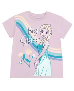 Футболка для девочек Disney Minnie Mouse и Mickey Mouse в семейном стиле Frozen, фиолетовый