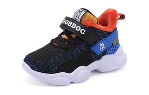 Износостойкая детская обувь для повседневной жизни BOBDOG, черный/красный/оранжевый