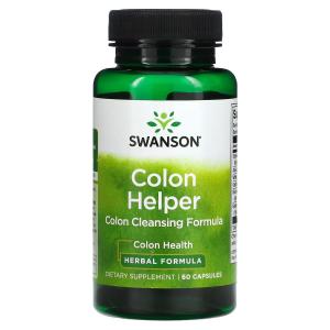 Формула для Очищения Кишечника Swanson Colon Helper, 60 капсул