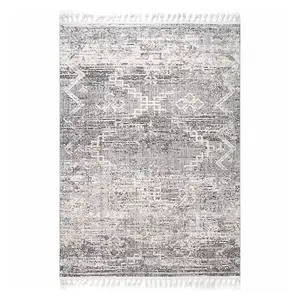 Ковер Roxy с текстурой и ромбовидными кисточками Nuloom, 92x153 см