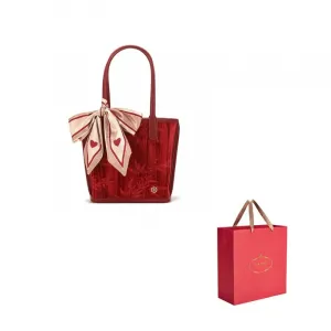 PAYOT Сумка свадебная из микрофибры среднего размера бордового цвета, Burgundy