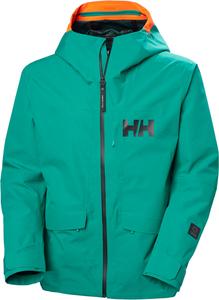 Helly-Hansen Emiko Shell Jacket для мужчин - водонепроницаемая куртка, дышащая спортивная оболочка, уличный ветрозащитный слой Helly Hansen, 466 Signal Green