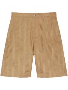 MSGM шорты в полоску, нейтральный