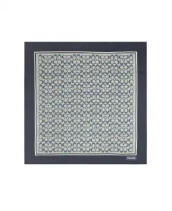 35-дюймовый текстурированный шелковый платок с принтом Signature C COACH, синий