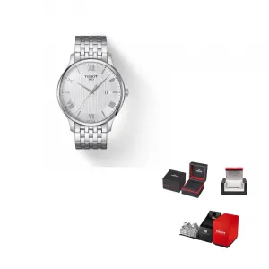 TISSOT Часы Junya Collection Quartz Movement Men's Watch Watch 42mm Silver Dial Stainless Steel Case Stainless Steel Strap, Silver Dial