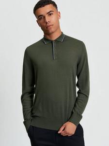 Мерино поло из шерсти Regular Fit вязаное Ben Sherman, Khaki