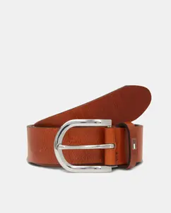 Женский коричневый кожаный ремень Tommy Hilfiger