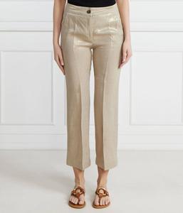 Брюки женские Marella Sport короткие блестящие, бежевый