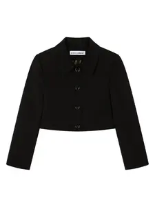 Укороченный блейзер Dolce & Gabbana Kids, черный