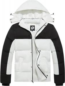 Утепленная куртка FARVALUE Mens Winter Padded Outwear with Hood, черный/белый