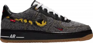 Кроссовки Nike Air Force 1 LV8 GS 'Remix Black', черный