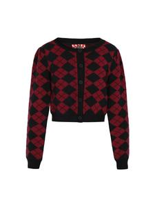 Женский кардиган черного бордового цвета myMo ROCKS