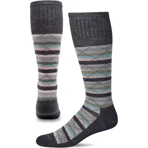 Женские носки с полным массивом градуированной компрессии Sockwell, Charcoal