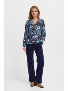 Fransa Блузка FRKiki regular fit in Ethereal Blue AOP MA23 02B