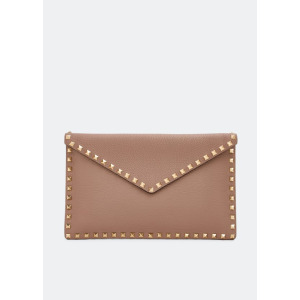 Сумка VALENTINO GARAVANI Rockstud pouch, розовый