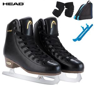 HEAD Коньки для фигурного катания Austrian Brand F600Pro, черные, с чехлами, сумкой и наколенниками, размер 38