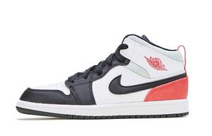 Кроссовки Jordan 1 Mid SE PS Red Black Toe