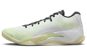 Jordan Zion 3 Баскетбольные кроссовки мужские, White/white/black/yellowish-green/fluorescent yellow
