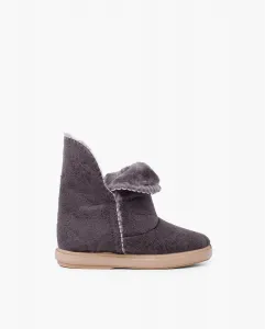 Ботинки австралийского стиля для девочек с боковым разрезом Pisamonas, серый