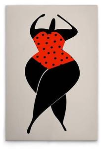 Картина на холсте A.S. Création Dancing In The Sun 2 цвет cremeschwarzrot