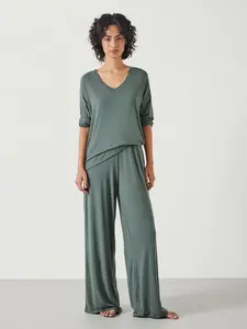 Комплект пижамы Nox Jersey из TENCEL Modal HUSH, Sage Green