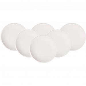 Набор тарелок Villeroy & Boch Newmoon, 6 предметов, 27 см, белый