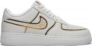 Кроссовки Nike Air Force 1 Low CR7 By You, бело-золотой