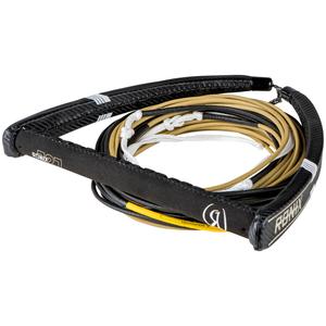 Комплект фал + рукоятка для вейкбординга Ronix 727 Pro Foil Combo + 77.5 Ft, черный/золотой