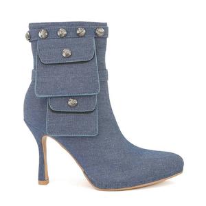 Женские короткие ботинки Yoki, цвет Denim