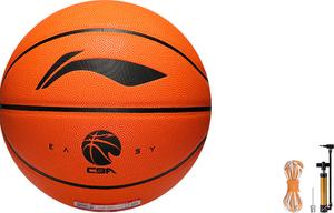 LINING Баскетбольный мяч CBA Collection PU оранжевый black размер 7 тренировочный unisex