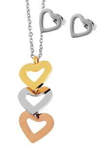 Adeliás Женское колье с подвеской - из нержавеющей стали серебристого цвета