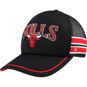 Черная мужская регулируемая кепка с полосками Chicago Bulls '47 Trucker, цвет Bul Black