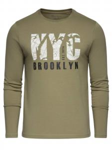 Ombre Футболка 'OM-LSPT-0131' в цвете Olive